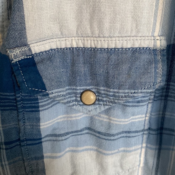 Lucky plaid shirt sleeve button down - Picture 3 of 4